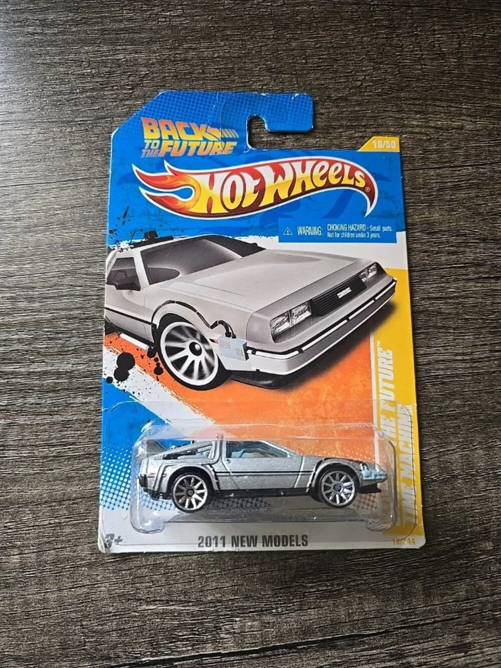 2011 Hot Wheels New Models 18/50 Back To The Future Time Machine Delorean